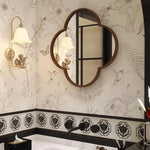 ミラー 壁掛け 丸 ウォールミラー おしゃれ 円形 壁掛けミラー 壁掛鏡 ミラー 壁掛け鏡 幅50/80cm 飛散防止 取付簡単 かがみ メイク鏡 シンプル アンティーク アパート ホテル 玄関 洗面所 寝室