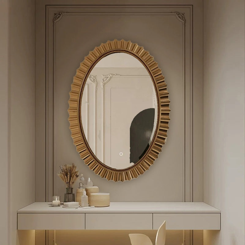 鏡 壁掛け 洗面鏡 ウォールミラー おしゃれ 壁掛けミラー 丸い 玄関 洗面台 トイレ 寝室 丸形 風水 かがみ 50/60cm ミラー 開運 化粧 新築 北欧 飛散防止加工 インテリア 丸い かがみ ギフト プレゼント