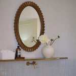 鏡 壁掛け 洗面鏡 ウォールミラー おしゃれ 壁掛けミラー 丸い 玄関 洗面台 トイレ 寝室 丸形 風水 かがみ 50/60cm ミラー 開運 化粧 新築 北欧 飛散防止加工 インテリア 丸い かがみ ギフト プレゼント