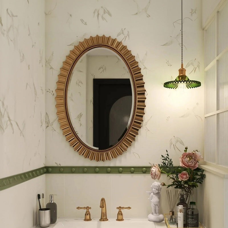 鏡 壁掛け 洗面鏡 ウォールミラー おしゃれ 壁掛けミラー 丸い 玄関 洗面台 トイレ 寝室 丸形 風水 かがみ 50/60cm ミラー 開運 化粧 新築 北欧 飛散防止加工 インテリア 丸い かがみ ギフト プレゼント