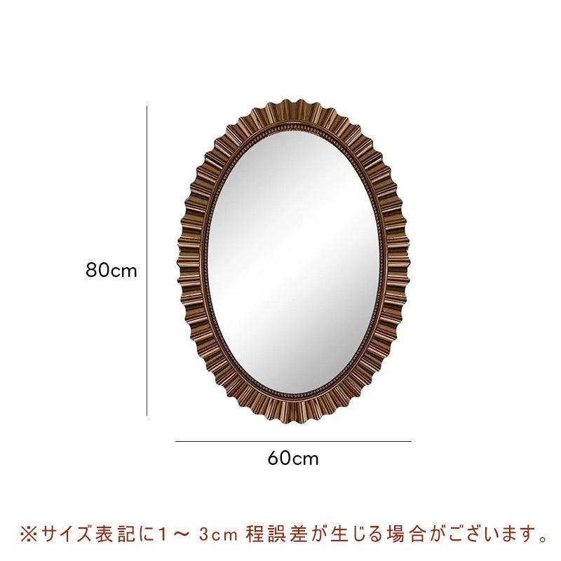 鏡 壁掛け 洗面鏡 ウォールミラー おしゃれ 壁掛けミラー 丸い 玄関 洗面台 トイレ 寝室 丸形 風水 かがみ 50/60cm ミラー 開運 化粧 新築 北欧 飛散防止加工 インテリア 丸い かがみ ギフト プレゼント