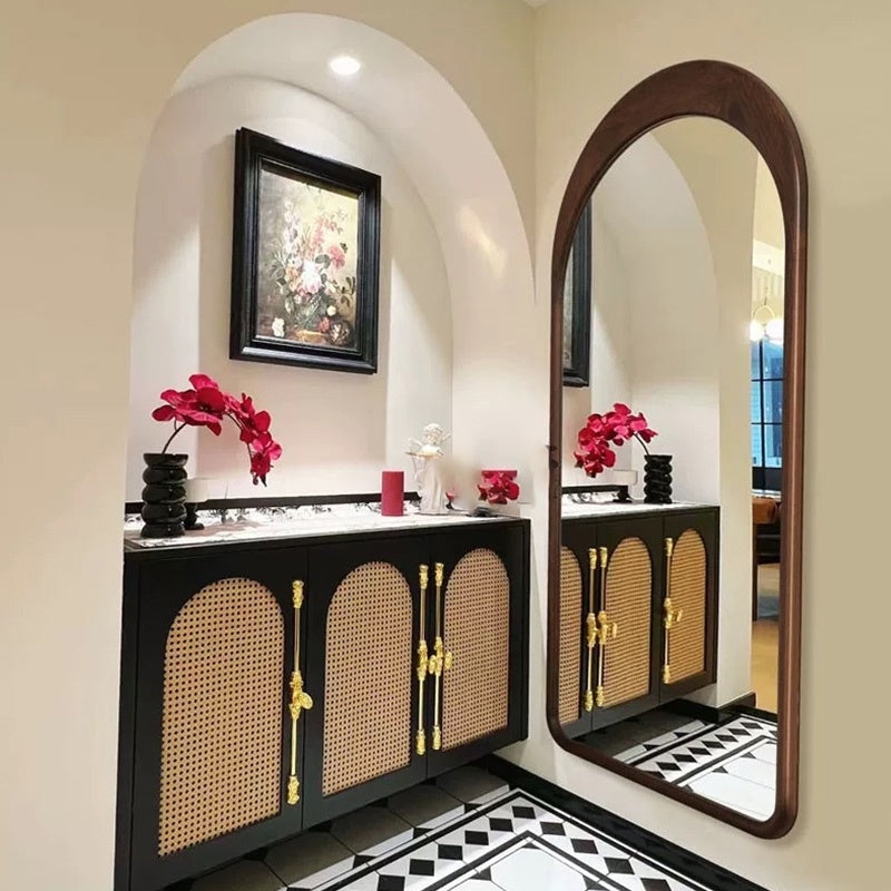 鏡 おしゃれ オーバル 鏡 ミラー 北欧 玄関鏡 リビング鏡玄関姿見 鏡 ミラー立て掛け&壁掛け