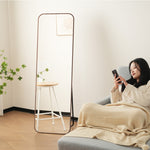 Casaconer | 全身鏡・ミラー・大型・韓国・鏡・全身・軽量・スタンド・玄関・飛散防止・リビング・姿見・スタンドミラー・全身ミラー・かがみ・幅50・高さ160・アンティークミラー・賃貸・一人暮らし・新生活・DIY・自撮り・7日内出荷