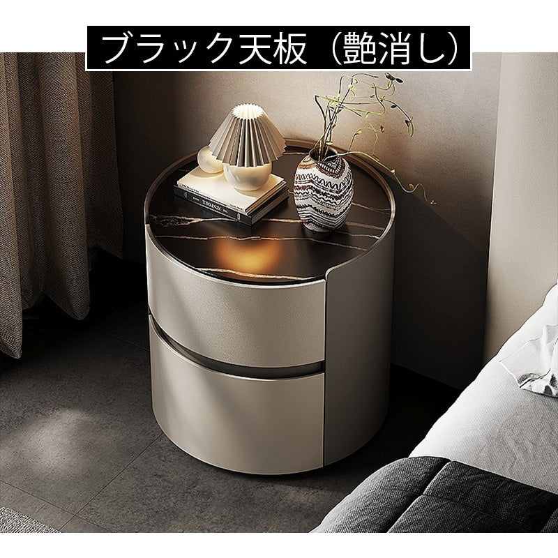 サイドテーブル ベッド ナイトテーブル ベッドサイドテーブル 北欧 キャスター付き 収納 ナイトテーブル コンパクト収納 セラミック 合皮 引き出し ソファ ベッド ソファー 一人暮らし ベッドサイドテーブル