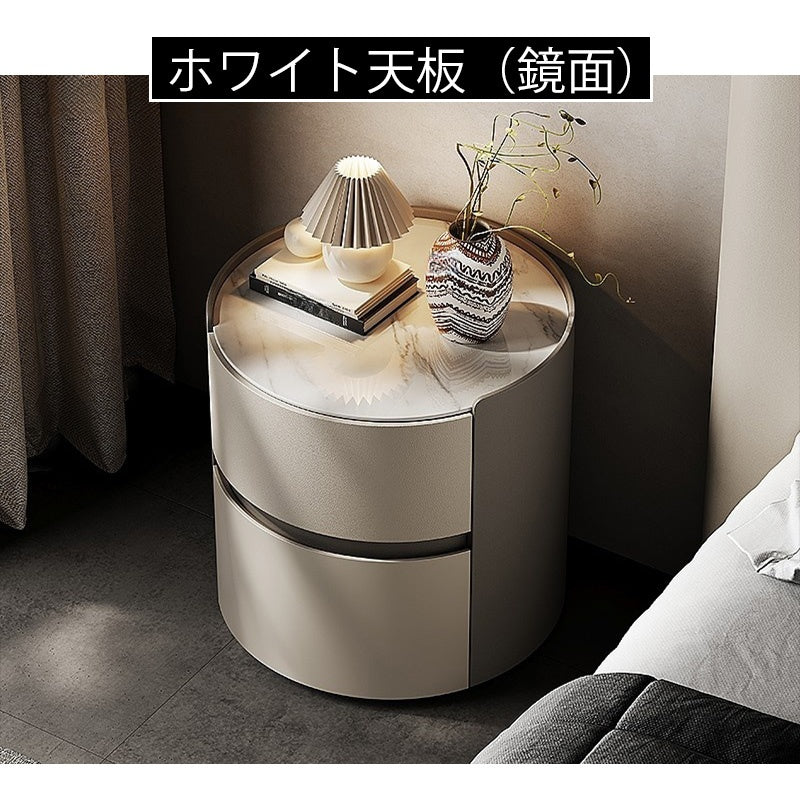 サイドテーブル ベッド ナイトテーブル ベッドサイドテーブル 北欧 キャスター付き 収納 ナイトテーブル コンパクト収納 セラミック 合皮 引き出し ソファ ベッド ソファー 一人暮らし ベッドサイドテーブル