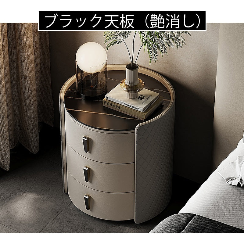 サイドテーブル ベッド ナイトテーブル ベッドサイドテーブル 北欧 キャスター付き 収納 ナイトテーブル コンパクト収納 セラミック 合皮 引き出し ソファ ベッド ソファー 一人暮らし ベッドサイドテーブル