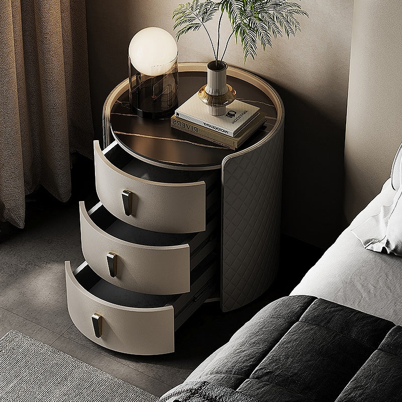 サイドテーブル ベッド ナイトテーブル ベッドサイドテーブル 北欧 キャスター付き 収納 ナイトテーブル コンパクト収納 セラミック 合皮 引き出し ソファ ベッド ソファー 一人暮らし ベッドサイドテーブル