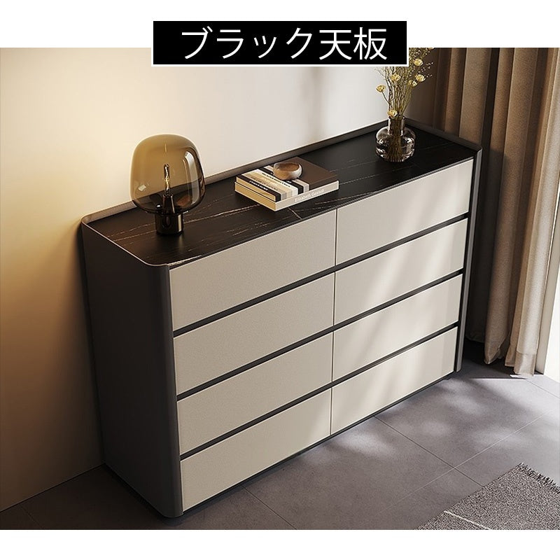 キャビネット おしゃれ 完成品 120 北欧 収納棚 リビングボード セラミック天板 サイドボード 収納ラック リビング収納 ラック 大容量 チェスト リビング キッチン 寝室 シンプル モダン 引き出し