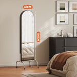 回転式 全身鏡 ミラーラック キャスター付き スリム 収納一体型 ハンガーラック 展示棚 置物ラック 可動式 フロアミラー 玄関 リビング 寝室 省スペース ブラック ホワイト レトロ モダン