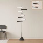 ポールハンガー スチール製 高さ約172cm フック回転式 360度可動 立て置きタイプ コートハンガー 洋服掛け 省スペース 玄関 寝室 ベッドサイド モダン デザイン