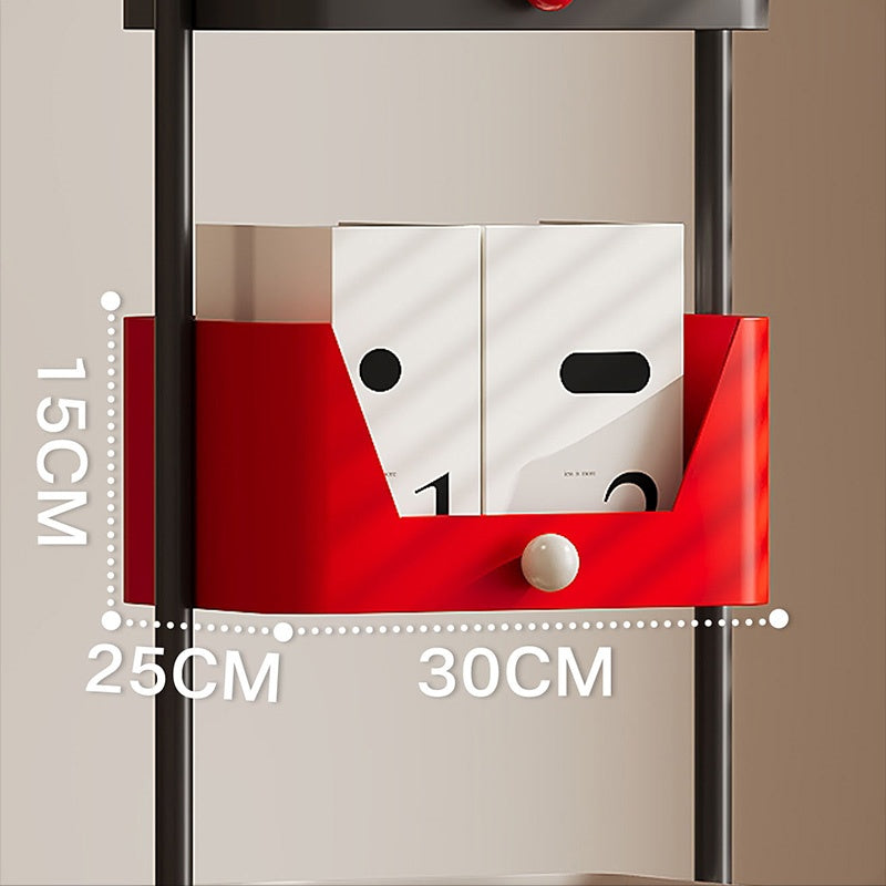 スチールラック 本棚 スリム フロアラック 幅40cm 高さ138cm 多段収納 収納棚 コーナー対応 省スペース 壁際設置 書斎 オフィス リビング モダン デザイン おしゃれ