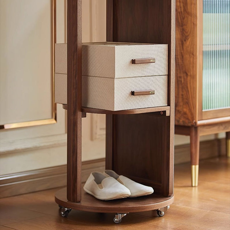 全身鏡 木製 アンティーク 収納 スタンドミラー 全身 ラック 鏡付き 木製 全身鏡収納 鏡 付き メイク玄関 リビング収納 ミラー ミラーラック おしゃれ 韓国風