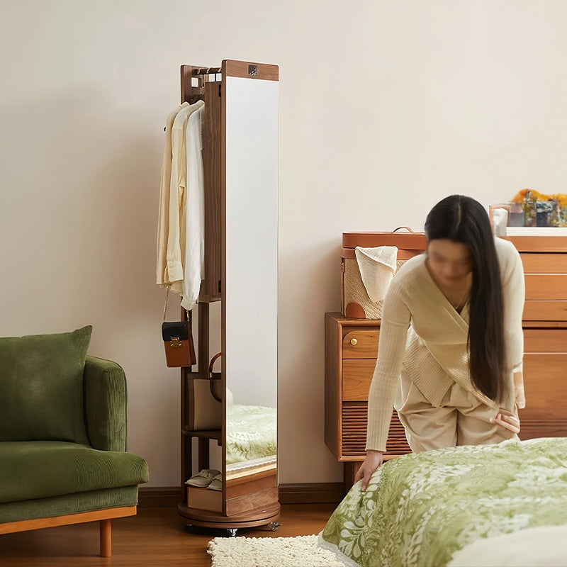 全身鏡 収納 姿見 ハンガーラック ミラー 姿見 ハンガー 帽子 収納家具 コートハンガー ハンガー スタンドミラー 姿見 鏡 玄関 おしゃれ 玄関 飛散防止 木製ハンガー リビング