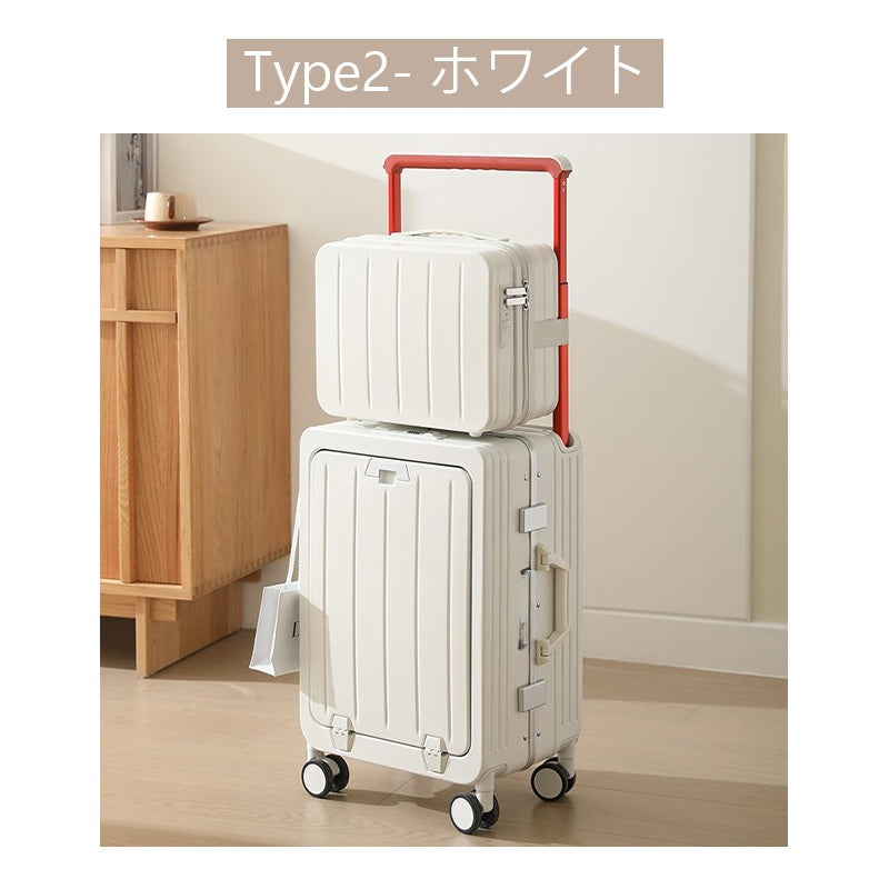 Casaconer | スーツケース・キャリーケース・軽量・静音キャスター・ダブルファスナー・大容量・旅行・出張