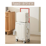 Casaconer | スーツケース・キャリーケース・軽量・静音キャスター・ダブルファスナー・大容量・旅行・出張