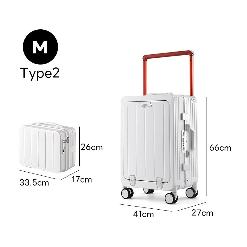 Casaconer | スーツケース・キャリーケース・軽量・静音キャスター・ダブルファスナー・大容量・旅行・出張