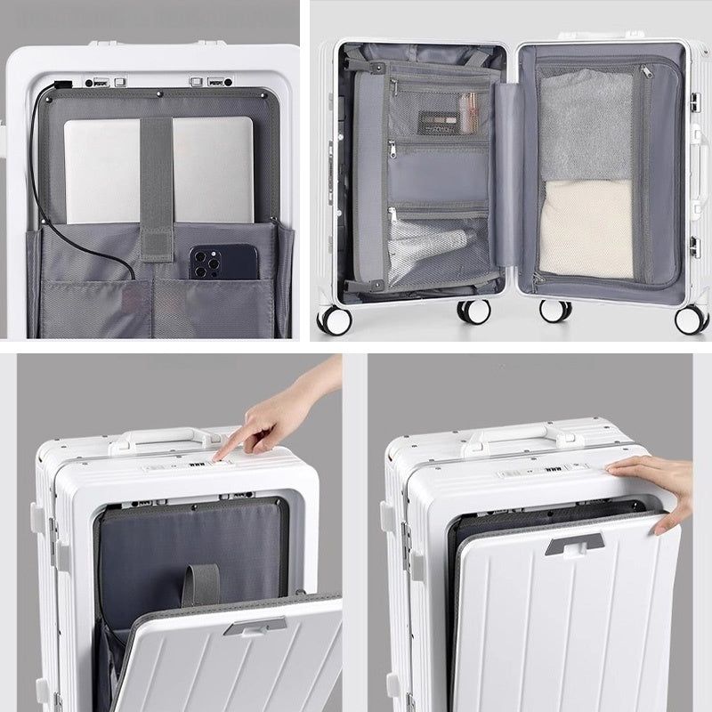 Casaconer | スーツケース・キャリーケース・軽量・静音キャスター・ダブルファスナー・大容量・旅行・出張