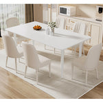 ダイニングテーブル・2人/4人/6人掛け・食卓・食事テーブル・クリーム風・セラミック・1人暮らし・シンプル