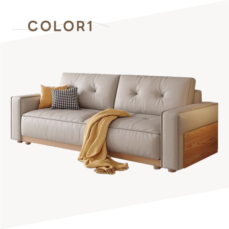 Casaconer | ソファーベッド・レザー・北欧・モダン・おしゃれ・リビングソファー・ダイニングソファー・3人掛け