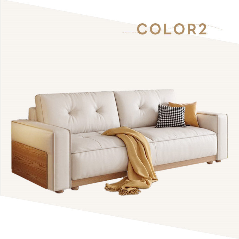 Casaconer | ソファーベッド・レザー・北欧・モダン・おしゃれ・リビングソファー・ダイニングソファー・3人掛け