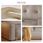 Casaconer | ソファーベッド・レザー・北欧・モダン・おしゃれ・リビングソファー・ダイニングソファー・3人掛け