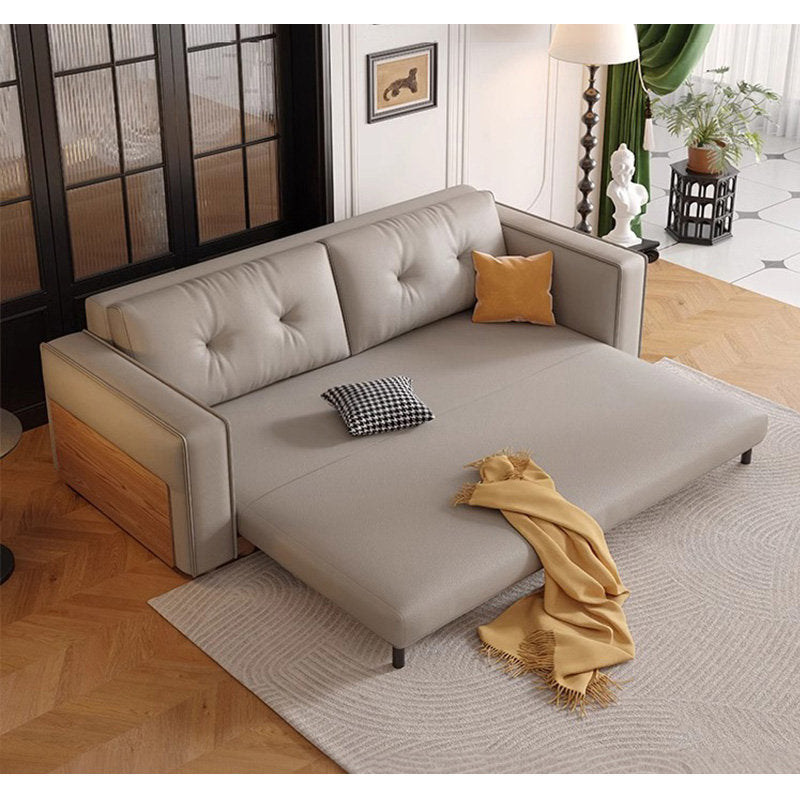 Casaconer | ソファーベッド・レザー・北欧・モダン・おしゃれ・リビングソファー・ダイニングソファー・3人掛け