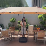 Casaconer | ガーデンパラソル・手動開閉タイプ・日よけ・雨よけ対応・アウトドア