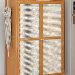 下駄箱,シューズラック,竹製,ラタン編み,くつ箱,収納,玄関,シンプル,ナチュラル,ラタン扉