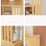 Casaconer | ラック・竹・北欧・おしゃれ・収納ラック・収納棚・リビング・キッチン収納・キッチン収納棚・5段/6段