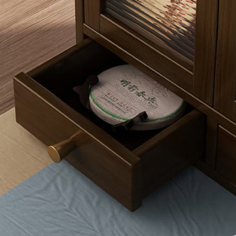 Casaconer | 要組立品・収納棚・キッチン収納・食器収納・ラック・棚・食器棚・おしゃれ・調味料ラック・食器棚・幅42cm・スライド自由自在・フリーラック・お皿・インテリア・台所収納・収納ラック・カップボード・キッチングッズ・卓上チェスト・ミニ食器棚