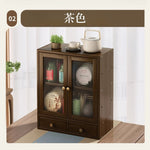 Casaconer | 要組立品・収納棚・キッチン収納・食器収納・ラック・棚・食器棚・おしゃれ・調味料ラック・食器棚・幅42cm・スライド自由自在・フリーラック・お皿・インテリア・台所収納・収納ラック・カップボード・キッチングッズ・卓上チェスト・ミニ食器棚