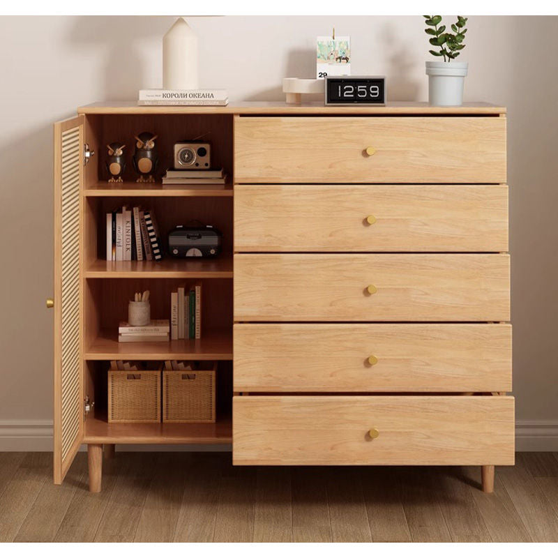 収納棚・ラタン調・ラタン風・おしゃれ・ナチュラル・韓国・北欧・食器収納・リビングボード・リビング・収納・幅120・幅100