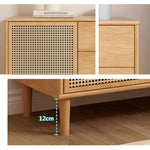 収納棚・ラタン調・ラタン風・おしゃれ・ナチュラル・韓国・北欧・食器収納・リビングボード・リビング・収納・幅120・幅100