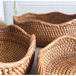 Casaconer | ラタン・おしゃれ・北欧・SMLサイズ・フルーツバスケット・お菓子入れ・果物かご・かご