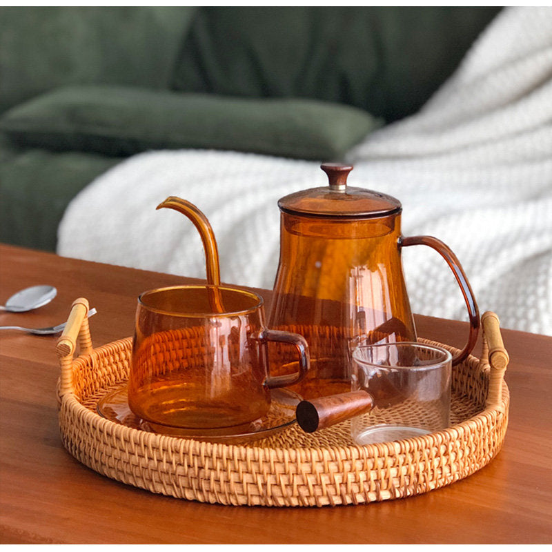 Casaconer | ラタン・おしゃれ・北欧・SMLサイズ・フルーツバスケット・お菓子入れ・果物かご・かご