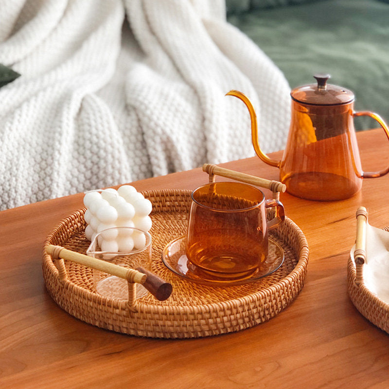 Casaconer | ラタン・おしゃれ・北欧・SMLサイズ・フルーツバスケット・お菓子入れ・果物かご・かご