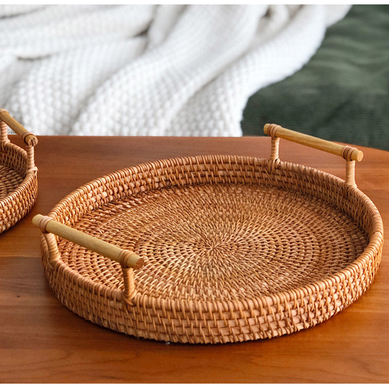 Casaconer | ラタン・おしゃれ・北欧・SMLサイズ・フルーツバスケット・お菓子入れ・果物かご・かご