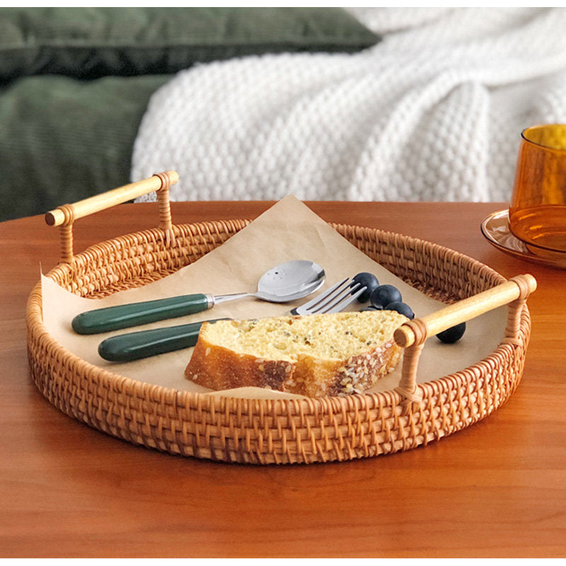 Casaconer | ラタン・おしゃれ・北欧・SMLサイズ・フルーツバスケット・お菓子入れ・果物かご・かご