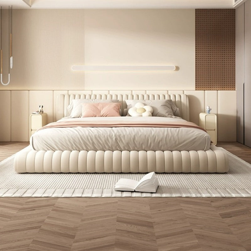 Casaconer | サイドテーブル・レザー張り・モダン・おしゃれ・収納付き・寝室・小物収納・幅25