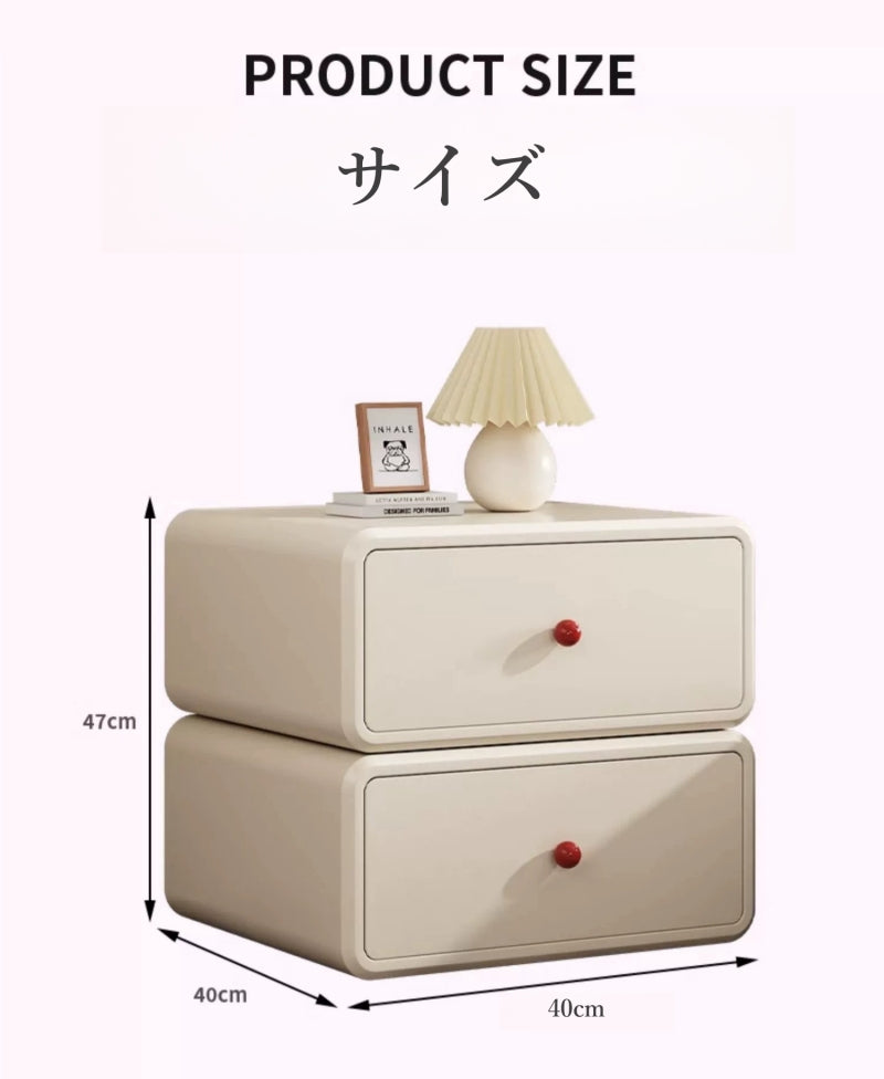 Casaconer | 完成品・サイドテーブル・ベッドサイドテーブル・おしゃれ・北欧・サイドチェスト・ベッドテーブル・ソファーテーブル・ベージュ・チェスト・モダン・引き出し・収納・コーヒーテーブル・収納棚・ナイトテーブル・ベッドサイドチェスト・ベッドサイド・収納・サイドチェスト・韓国