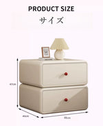 Casaconer | 完成品・サイドテーブル・ベッドサイドテーブル・おしゃれ・北欧・サイドチェスト・ベッドテーブル・ソファーテーブル・ベージュ・チェスト・モダン・引き出し・収納・コーヒーテーブル・収納棚・ナイトテーブル・ベッドサイドチェスト・ベッドサイド・収納・サイドチェスト・韓国