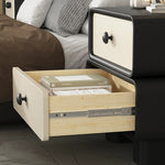 Casaconer | ほぼ完成品・脚の取り付けが必要・サイドテーブル・ベッドサイドテーブル・おしゃれ・北欧・サイドチェスト・ベッドテーブル・ソファーテーブル・ベージュ・チェスト・モダン・引き出し・レザー張り・収納・コーヒーテーブル・収納棚・ナイトテーブル・ベッドサイド・収納