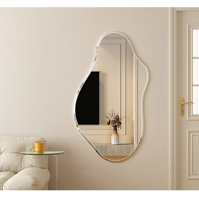 Casaconer | 完成品・韓国・インテリア・おしゃれ・洗面・韓国ミラー・ウェーブ・トイレ・壁掛け・鏡・変形ミラー・ミラー・賃貸・アパート・マンション・壁・ノンフレーム・玄関・寝室・かわいい・デザイン・デザインミラー・ディスプレイ