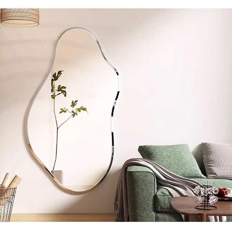 Casaconer | 完成品・韓国・インテリア・おしゃれ・洗面・韓国ミラー・ウェーブ・トイレ・壁掛け・鏡・変形ミラー・ミラー・賃貸・アパート・マンション・壁・ノンフレーム・玄関・寝室・かわいい・デザイン・デザインミラー・ディスプレイ