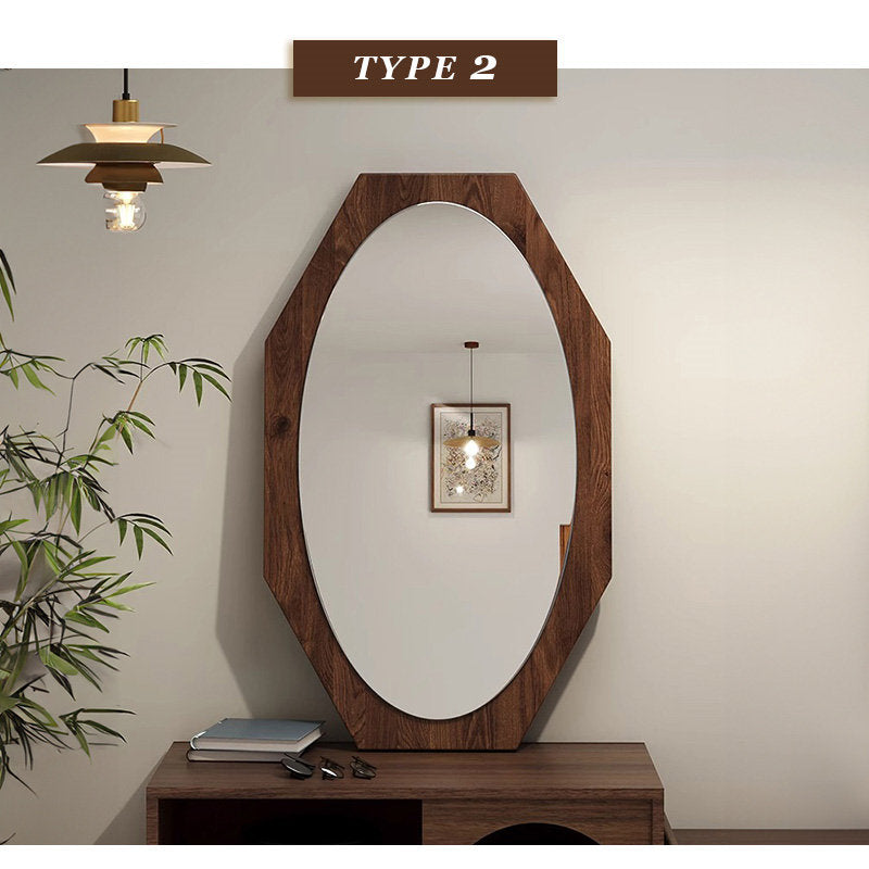 Casaconer | 完成品・八角形ミラー・壁掛け・玄関・風水・八角鏡・鏡・ウォールミラー・アンティーク・調・飛散防止・壁掛けミラー・アンティークミラー・八角形・ミラー・小さい・おしゃれ・丸・玄関ミラー・プレゼント・贈り物・卓上・玄関鏡・洗面所・寝室