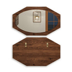 Casaconer | 完成品・八角形ミラー・壁掛け・玄関・風水・八角鏡・鏡・ウォールミラー・アンティーク・調・飛散防止・壁掛けミラー・アンティークミラー・八角形・ミラー・小さい・おしゃれ・丸・玄関ミラー・プレゼント・贈り物・卓上・玄関鏡・洗面所・寝室