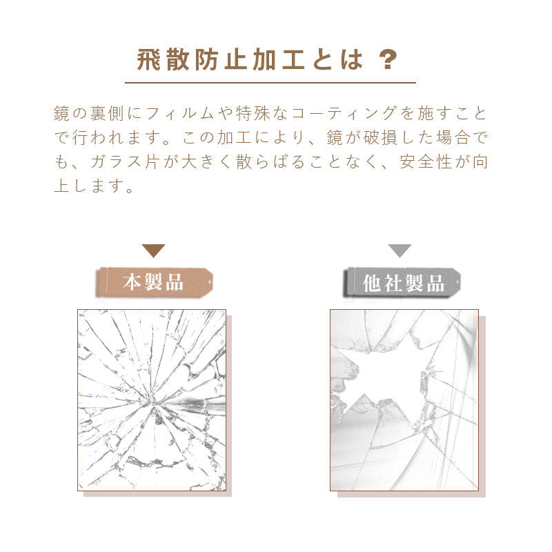 Casaconer | 全身鏡・おしゃれ・韓国風・壁掛け・賃貸・ミラー・アンティーク・ウェーブ