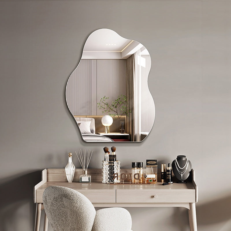 鏡 壁掛け 洗面おしゃれ オーバル 鏡 ミラー ウォールミラー 壁掛け鏡北欧 玄関鏡 リビング鏡玄関 洗面所 洗面台 姿見 ミラー 壁 掛け インテリア デザイン 上半身 ミラー 韓国ミラー ウェーブミラー 賃貸 アパート マンション 玄関 姿見