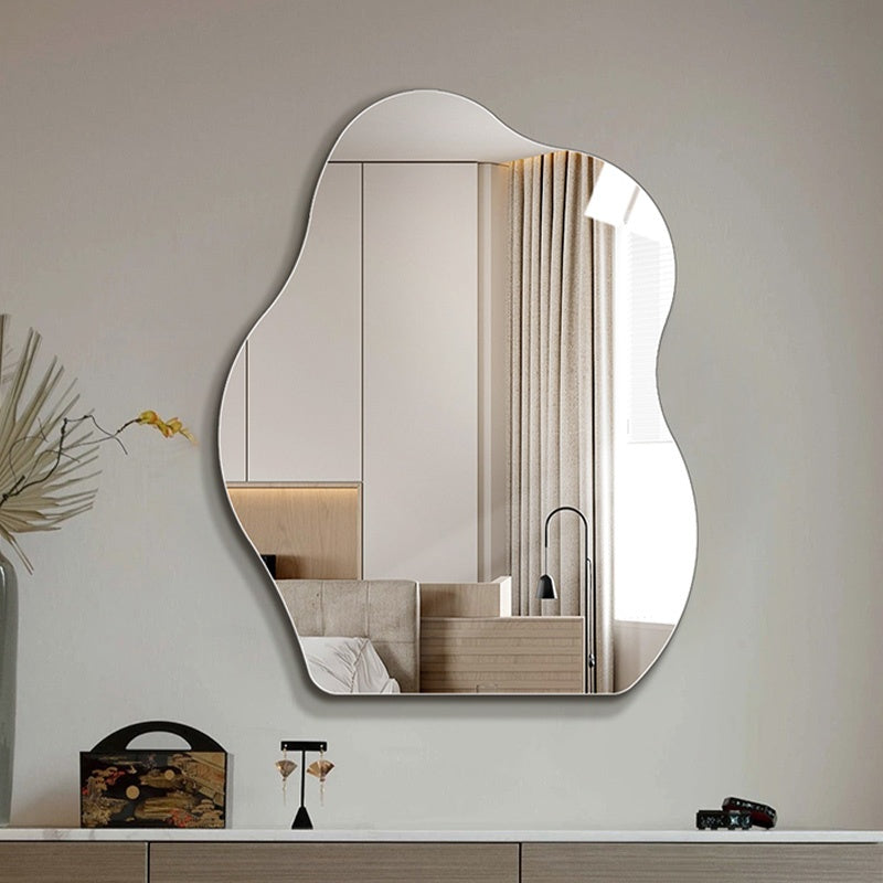 鏡 壁掛け 洗面おしゃれ オーバル 鏡 ミラー ウォールミラー 壁掛け鏡北欧 玄関鏡 リビング鏡玄関 洗面所 洗面台 姿見 ミラー 壁 掛け インテリア デザイン 上半身 ミラー 韓国ミラー ウェーブミラー 賃貸 アパート マンション 玄関 姿見