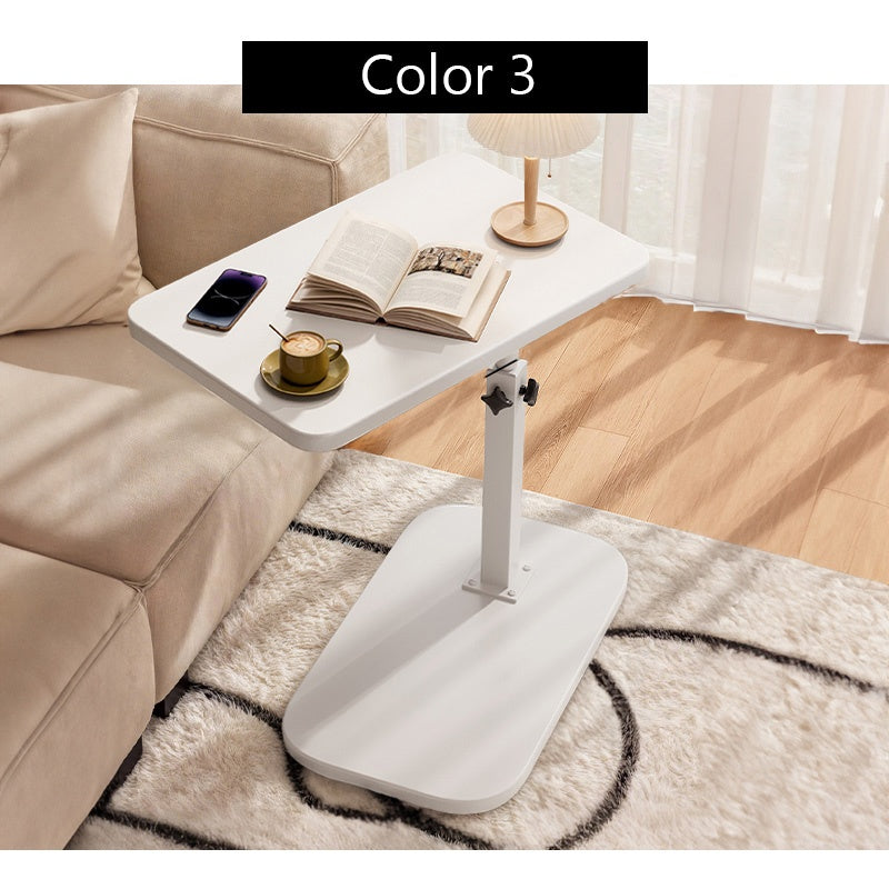 Casaconer | テーブル・ローテーブル・サイドテーブル・センターテーブル・昇降テーブル・多機能テーブル・幅40cm・高さ45~79cm・ウォルナットカラー/ナチュラル/ホワイト・多機能デザイン・無垢材・スチール脚・在宅ワーク・コンパクト家具・一人暮らし